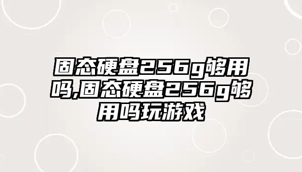 固態(tài)硬盤(pán)256g夠用嗎,固態(tài)硬盤(pán)256g夠用嗎玩游戲